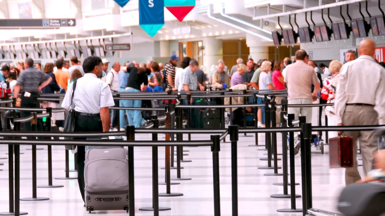 airport crowd