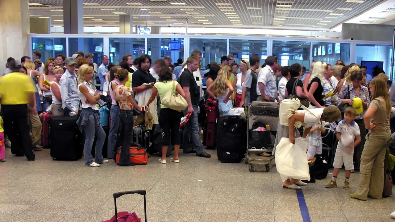 airport passenger luggage