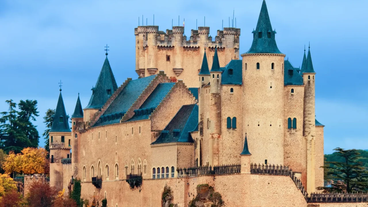 alcazar castle in segovia spain
