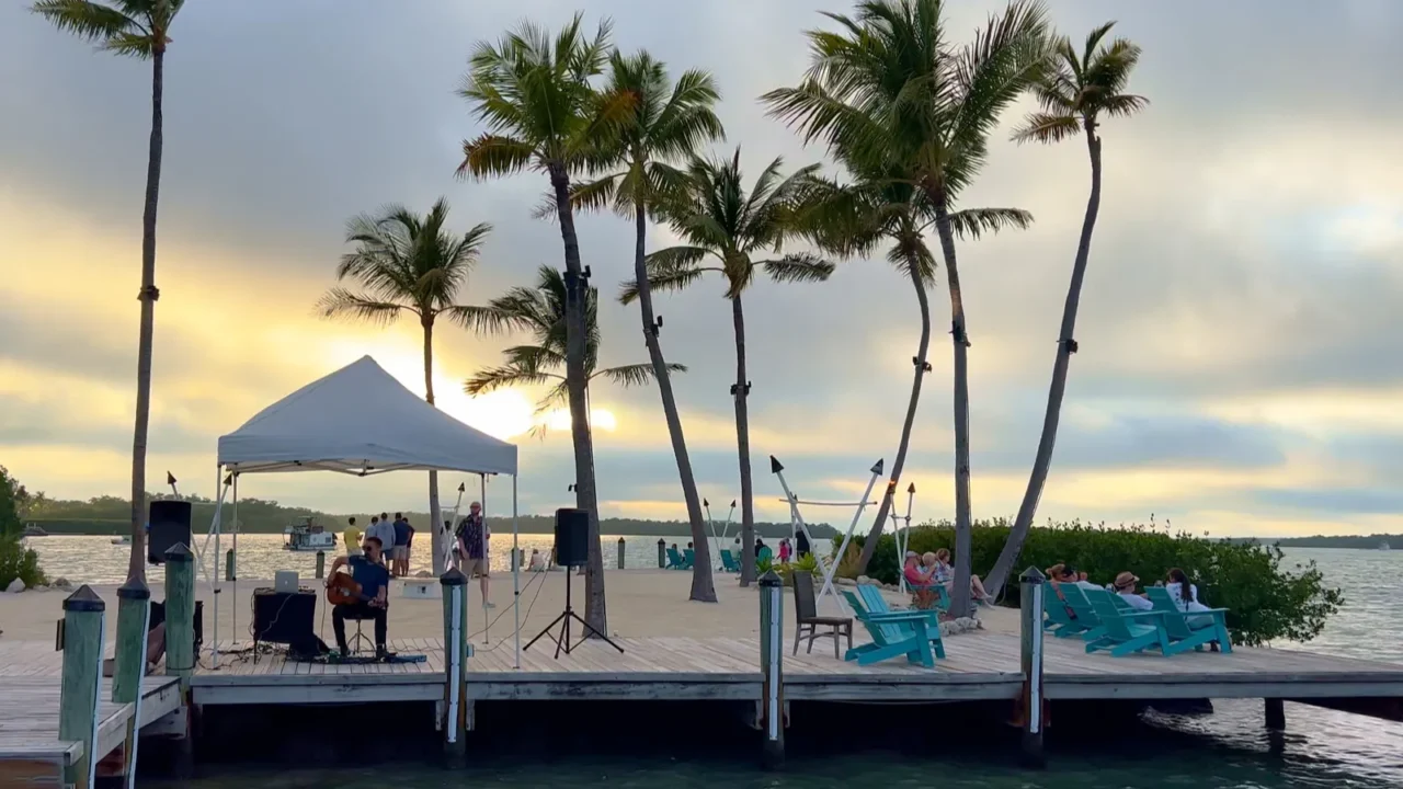 amazing scenery at the world wide spotsman pier on islamorada