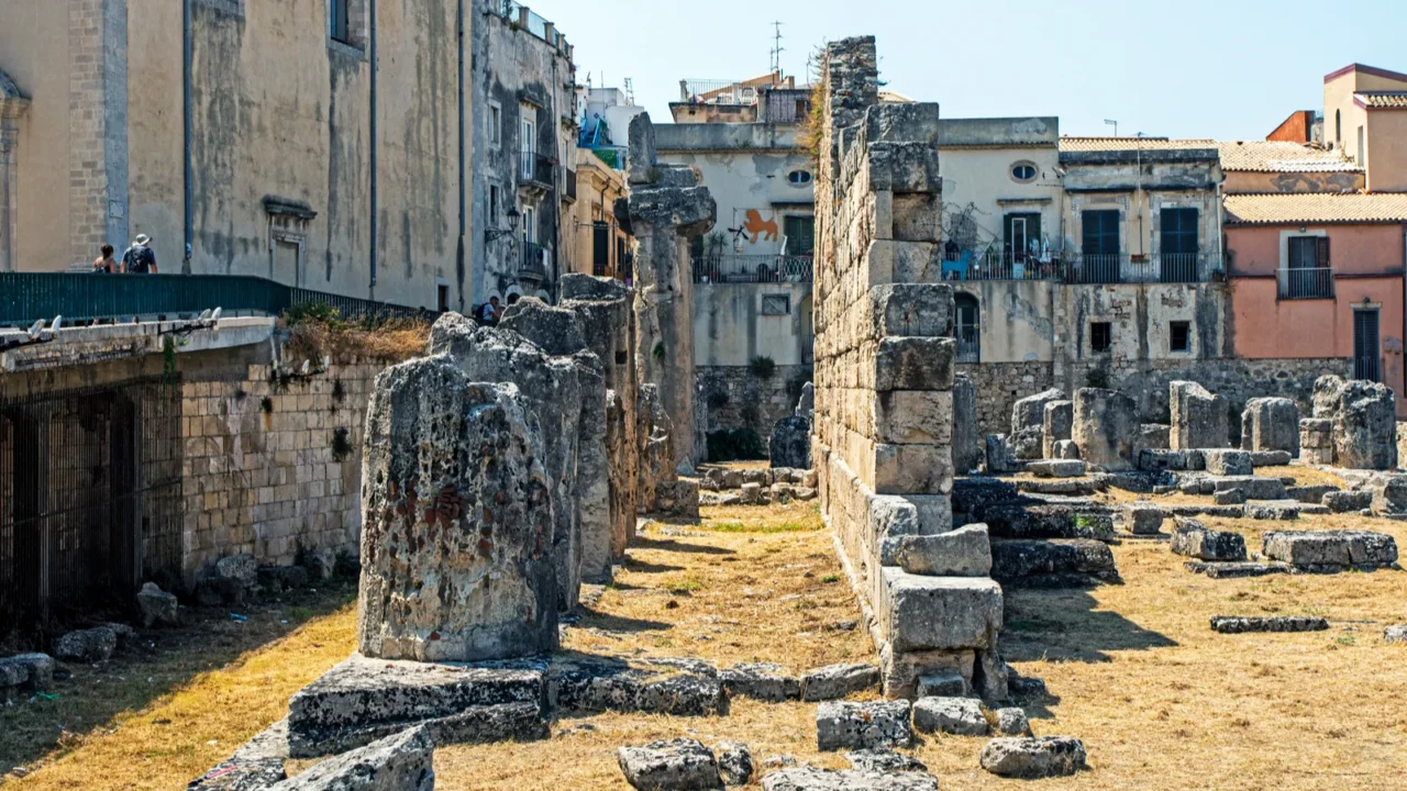 ancient excavations in syracuse sicily traveling through italy