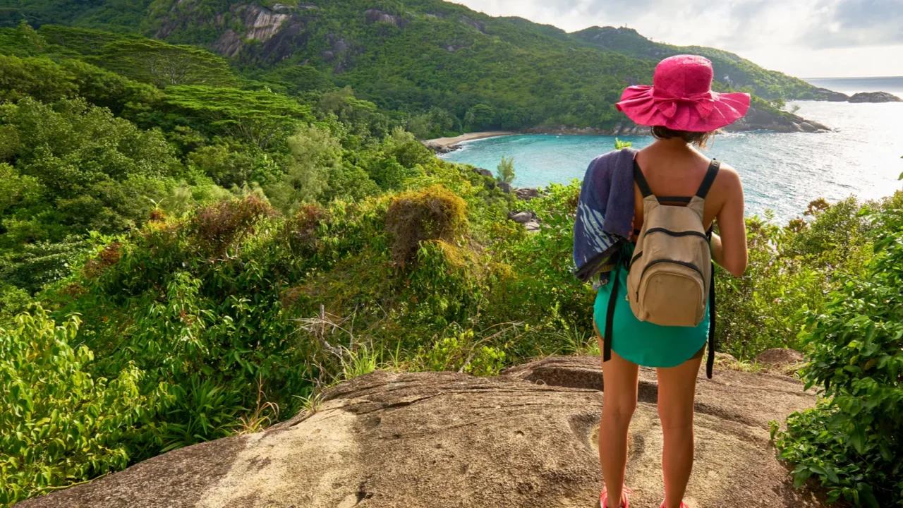 anse major trail hiking on nature trail of mahe seychelles