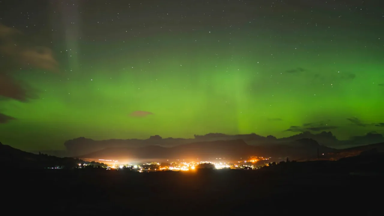 aurora borealis over the isle of skye in scotland