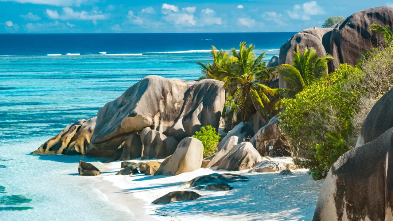 beautiful beach of seychelles