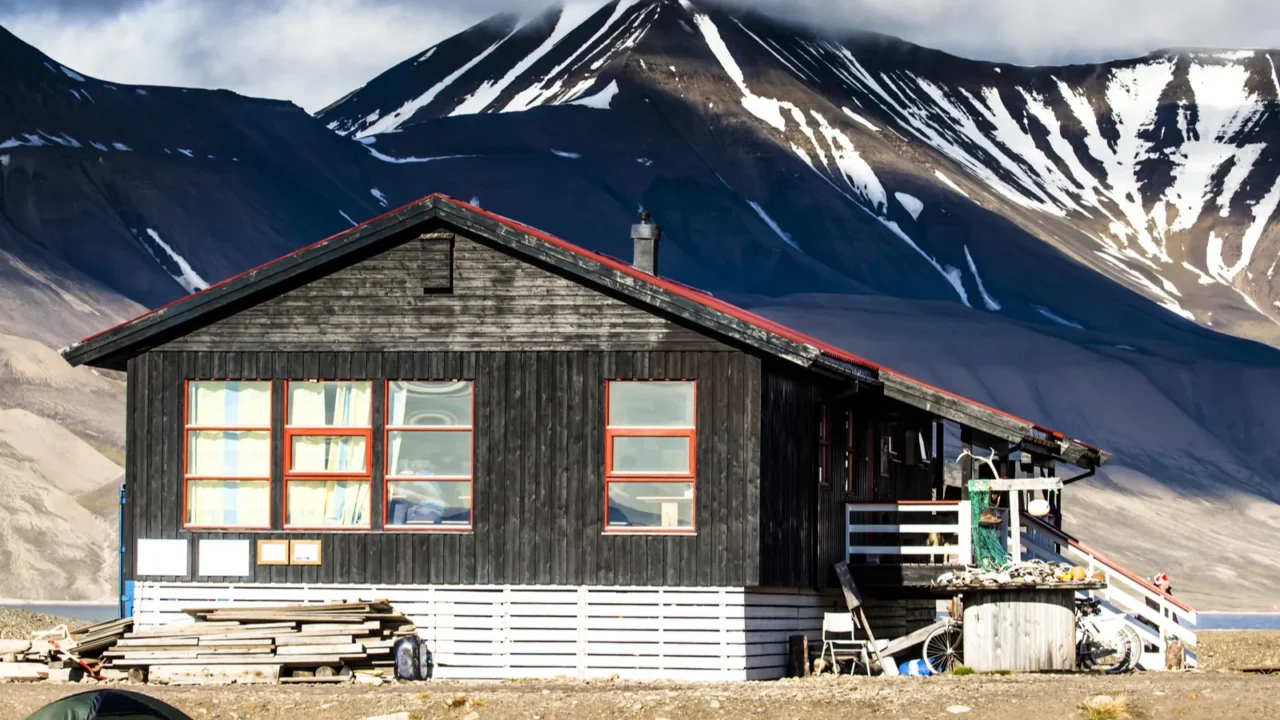 beautiful scenic view of spitsbergen svalbard island norway