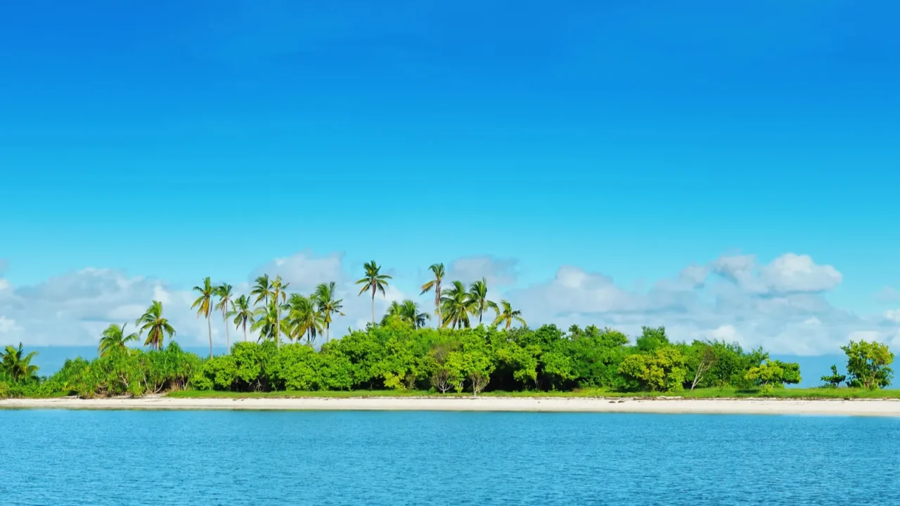 beautiful uninhabited island at philippines