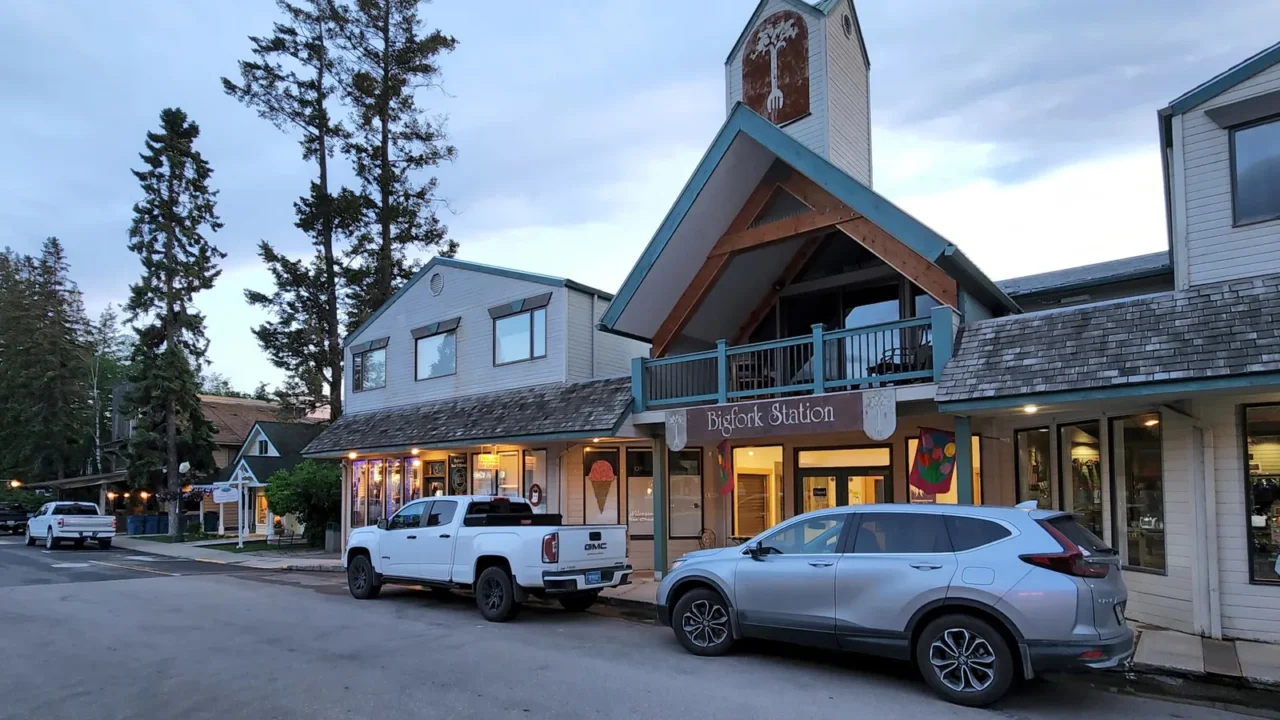 bigfork montana 6212022 street scene in downtown area