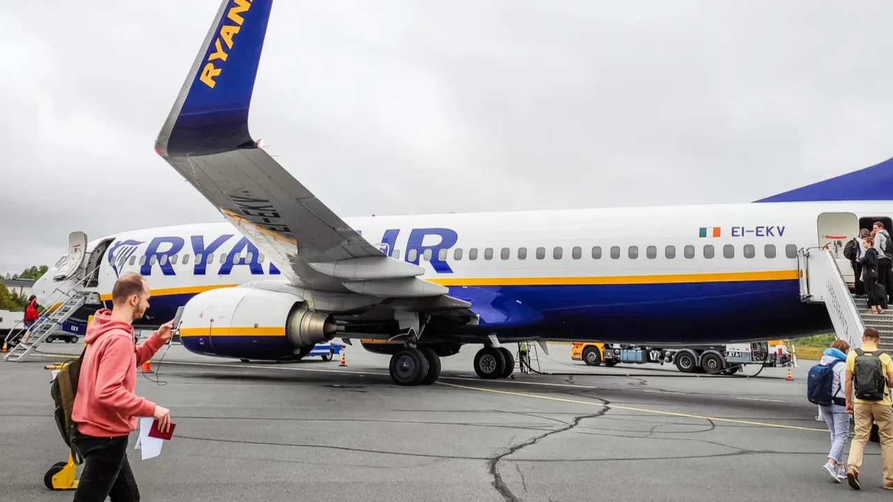 boarding a plane airport in the city of lappeenranta