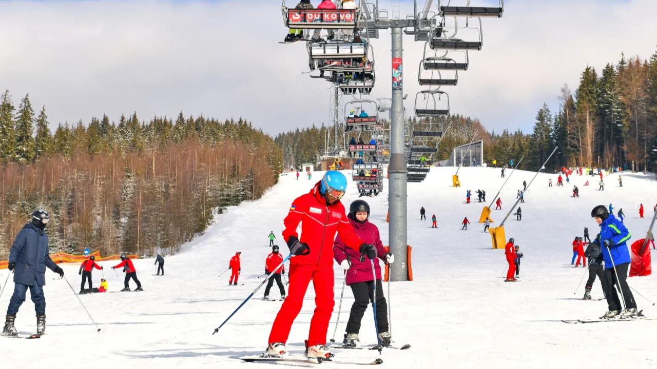 bukovel  ski resort and spa  ukraine  february