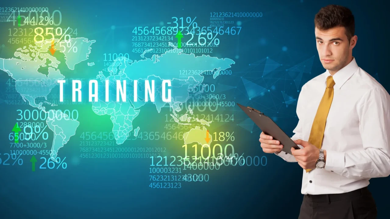 businessman thinking about market