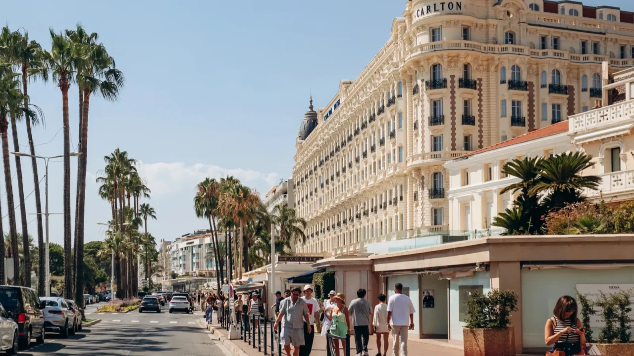 cannes france  august 1 2024 view of the famous