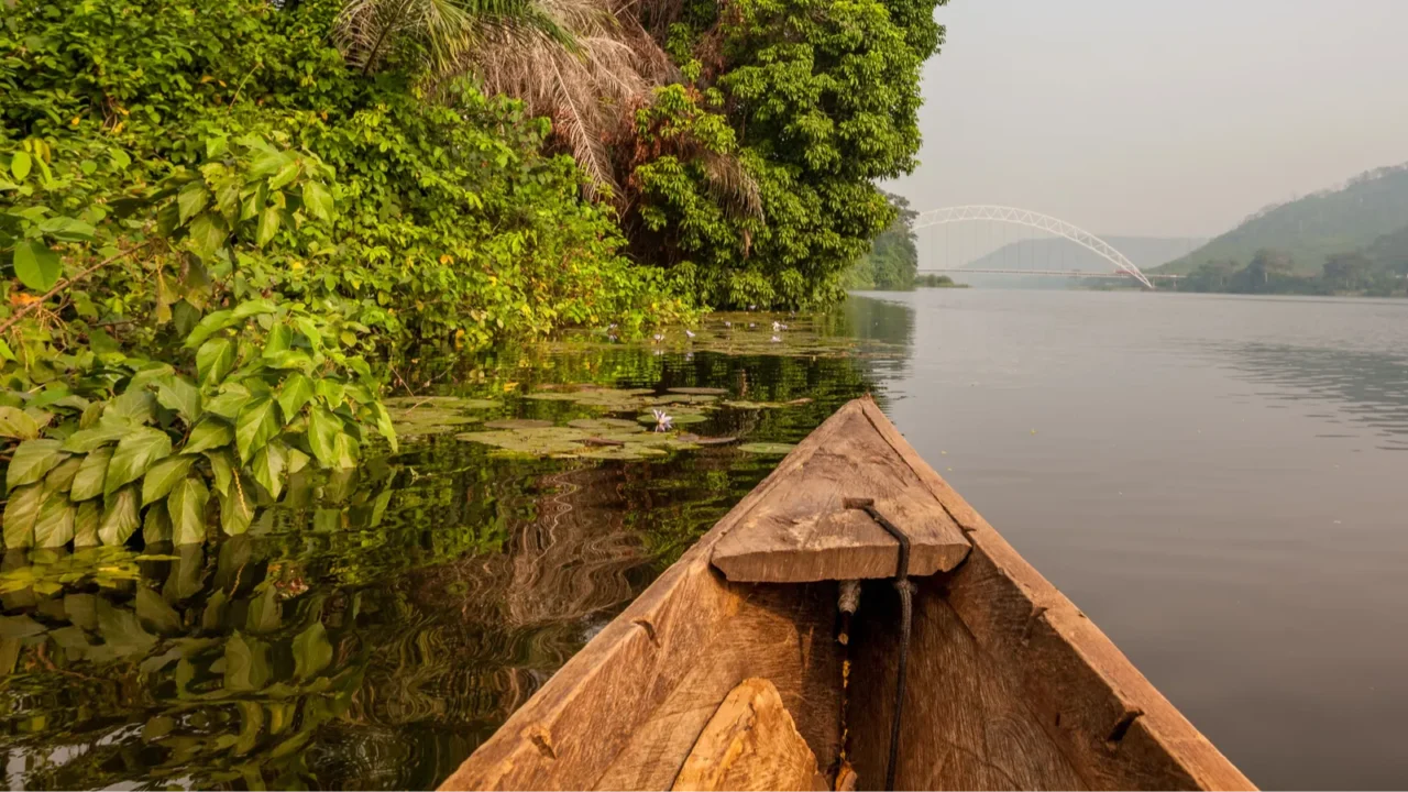 canoe ride in africa