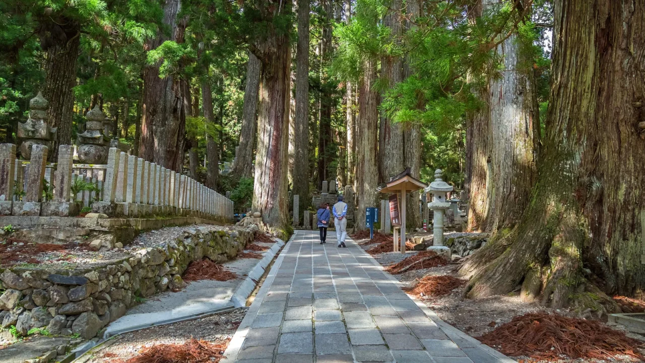 cemetery at okunoin temple in wakayama