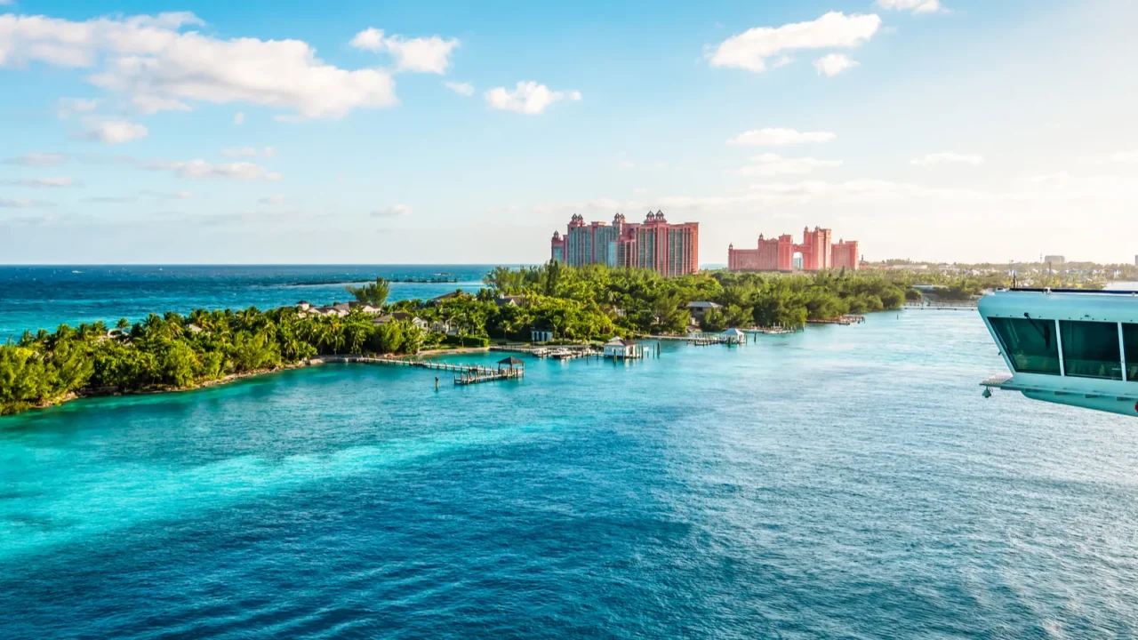 cruise port of nassau bahamas view of paradise island from