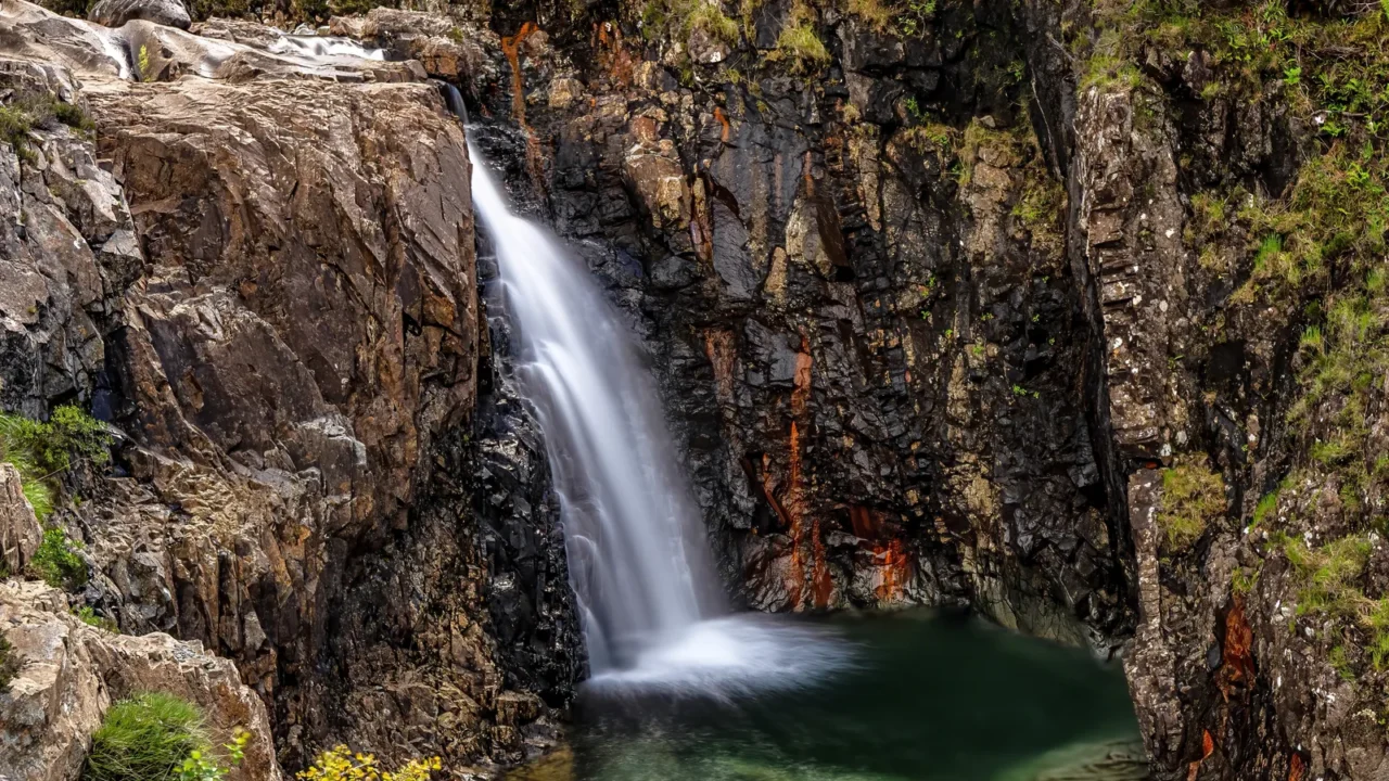 fairytale landscape the fairy pools isle of skye scotland high
