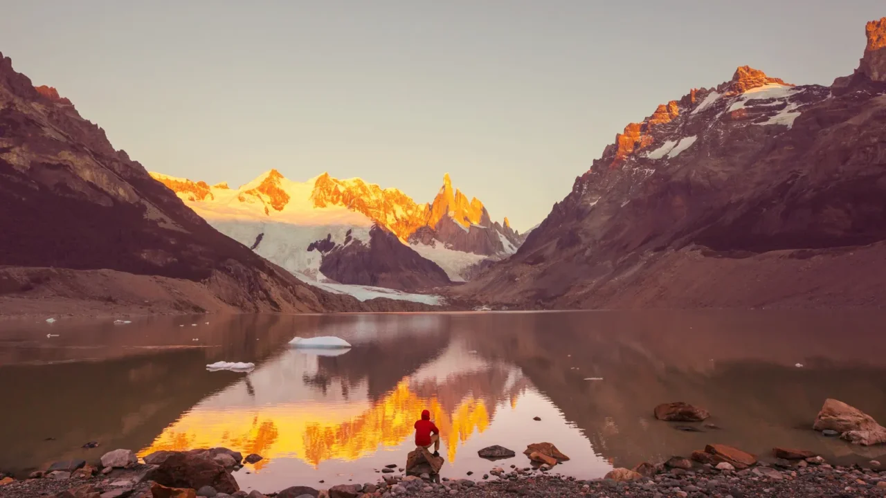 famous beautiful peak cerro torre in patagonia mountains argentina beautiful
