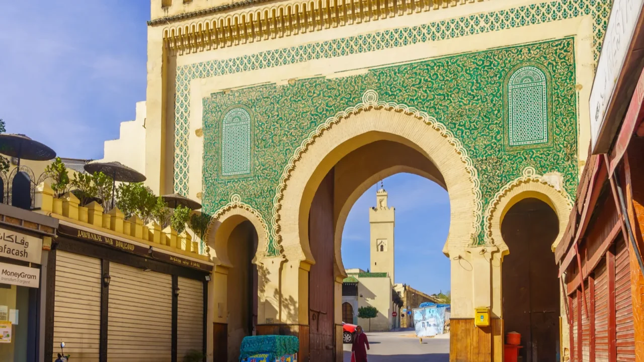fes morocco  march 31 2023 view of the bab
