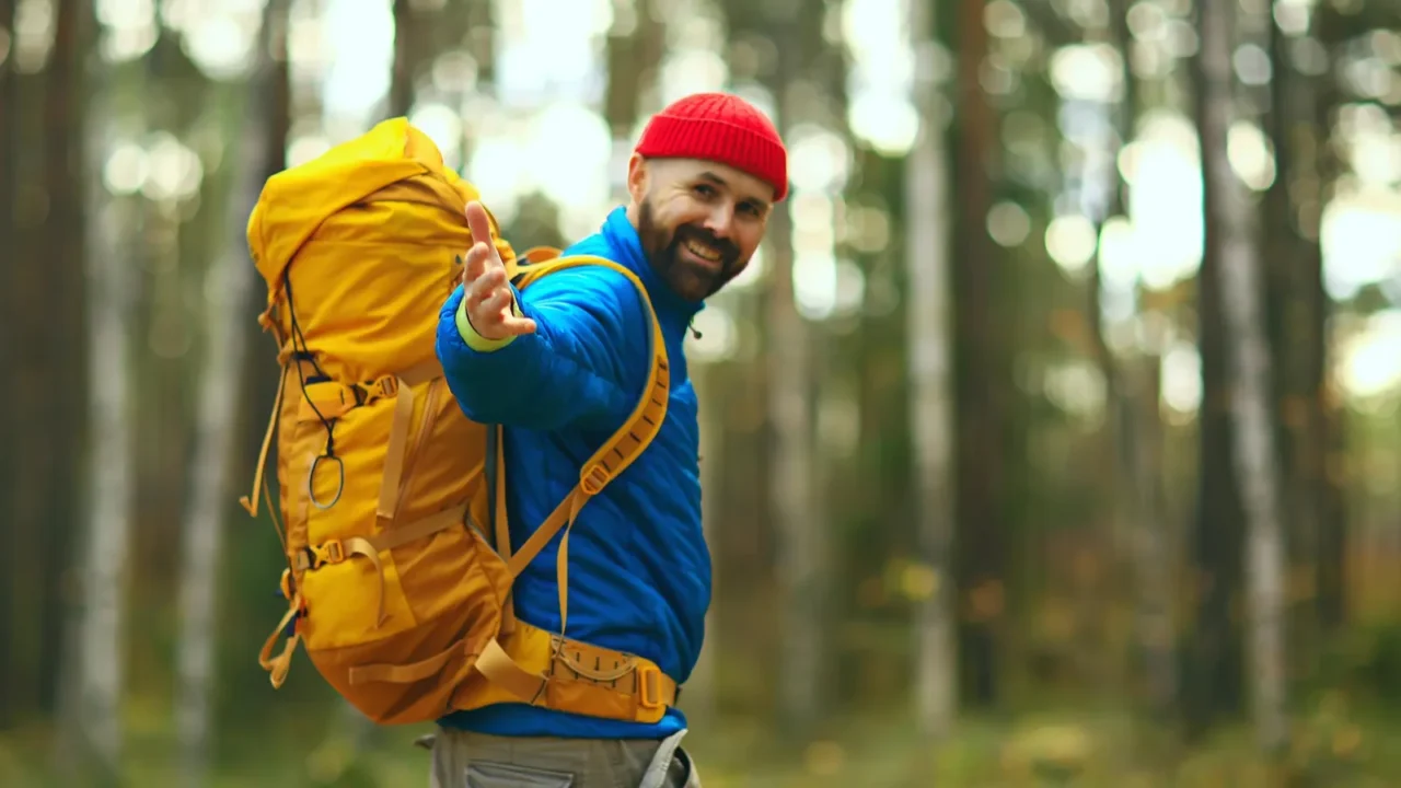 follow me on a hike a man invites you to