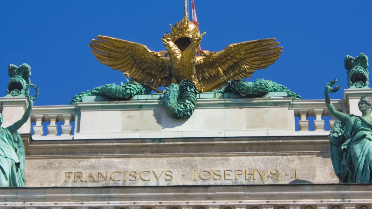 fragment of hofburg imperial palace or noyeburg now museum of