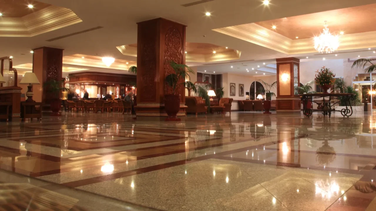 hotel lobby