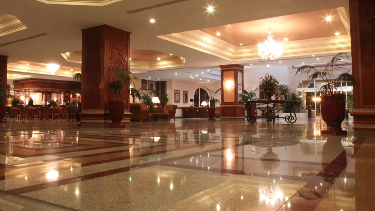 hotel lobby