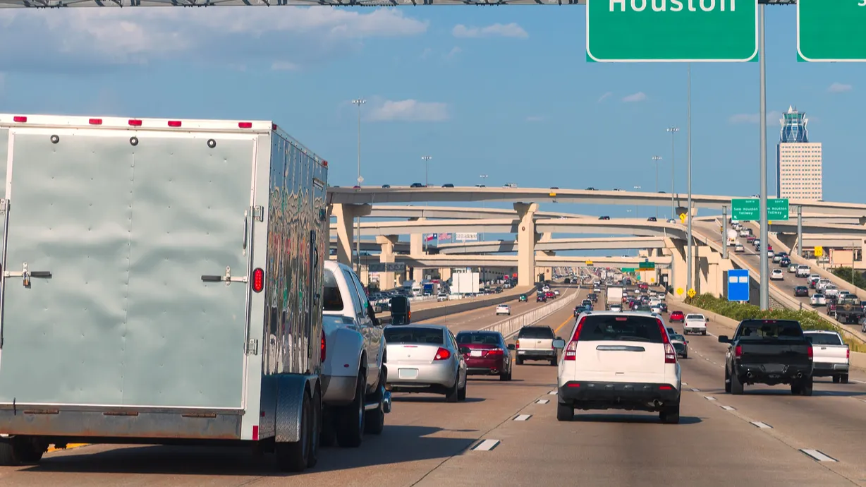 houston katy freeway fwy in texas usa
