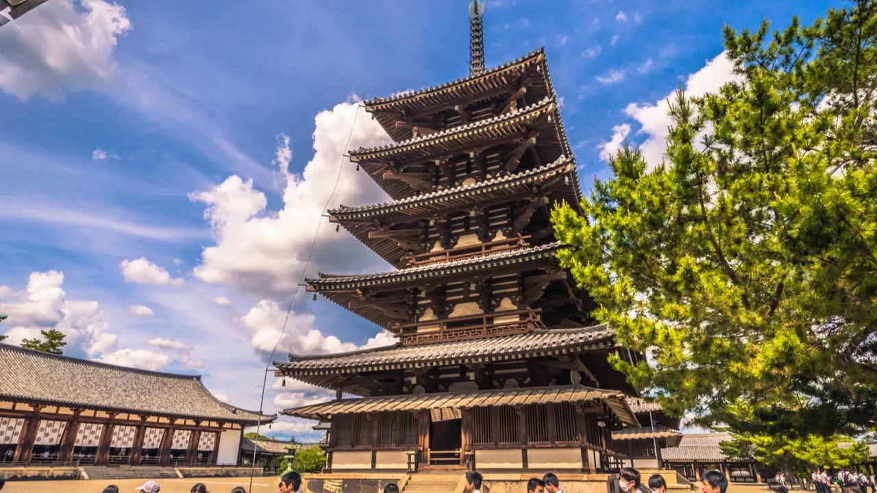ikaruga june 03 2019 the horyuji temple in irakuga