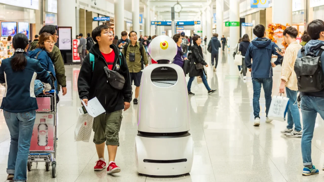 information robot at the seoulincheon international airport the primary airport