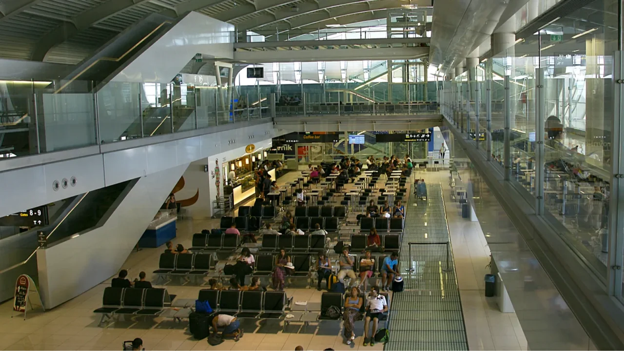 interior of the airport of dubrovnik croatia