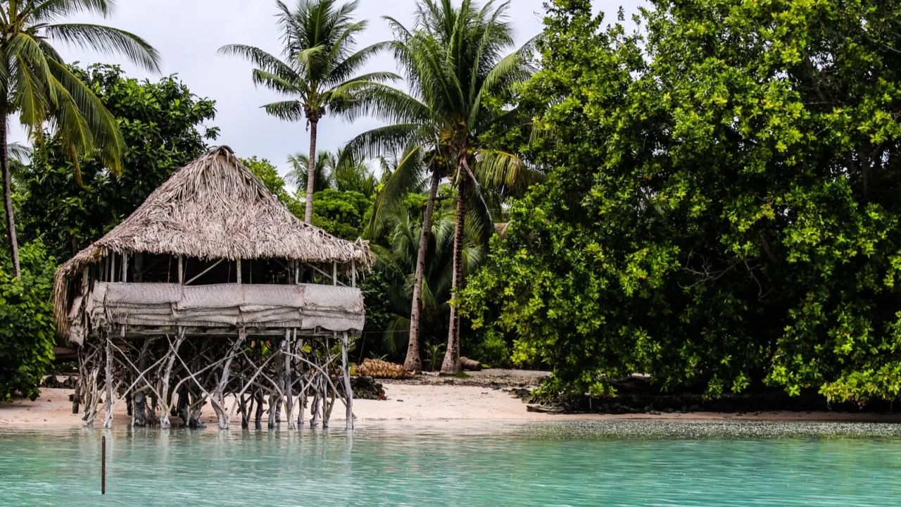 kiribati island including tarawra in the summer of 2020