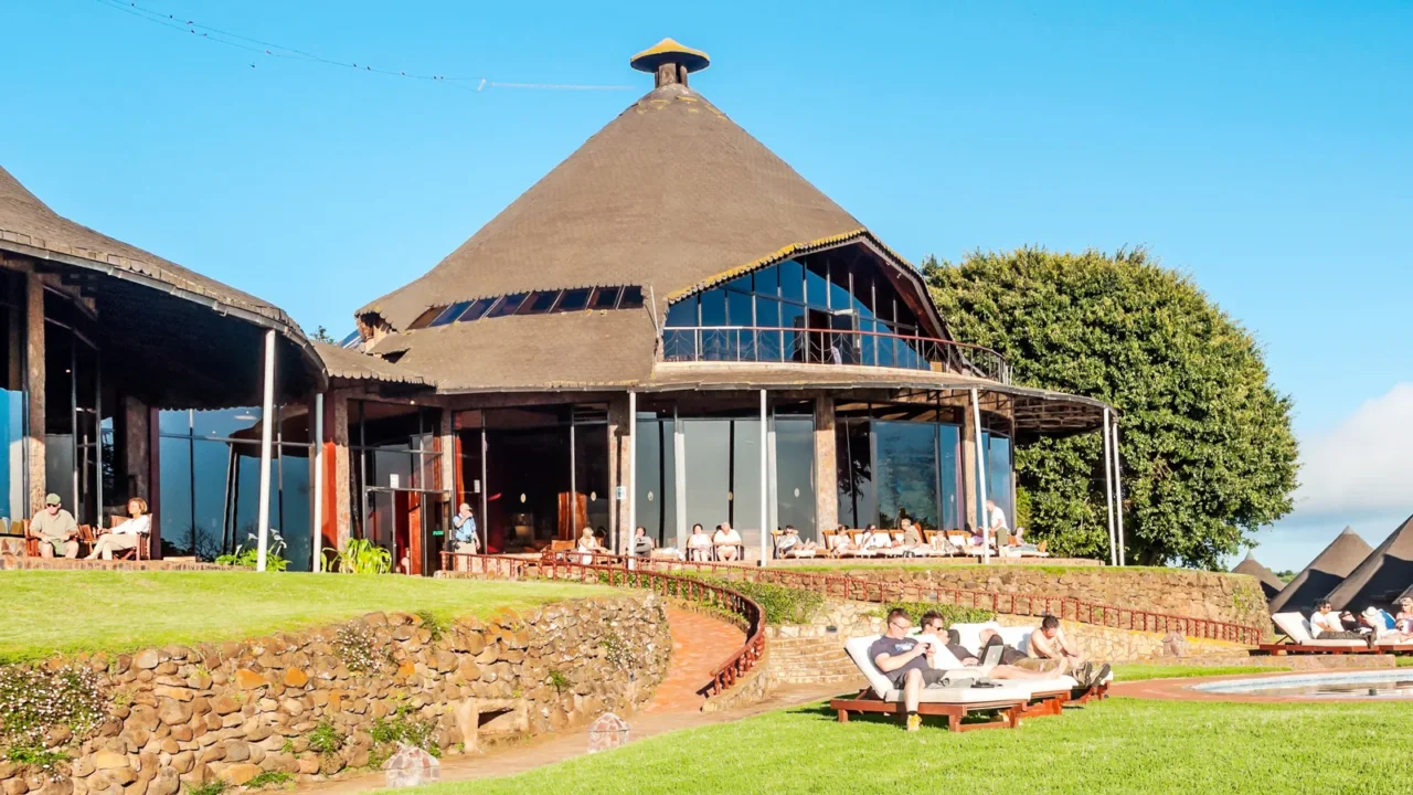 lodge in the savannah of tanzania