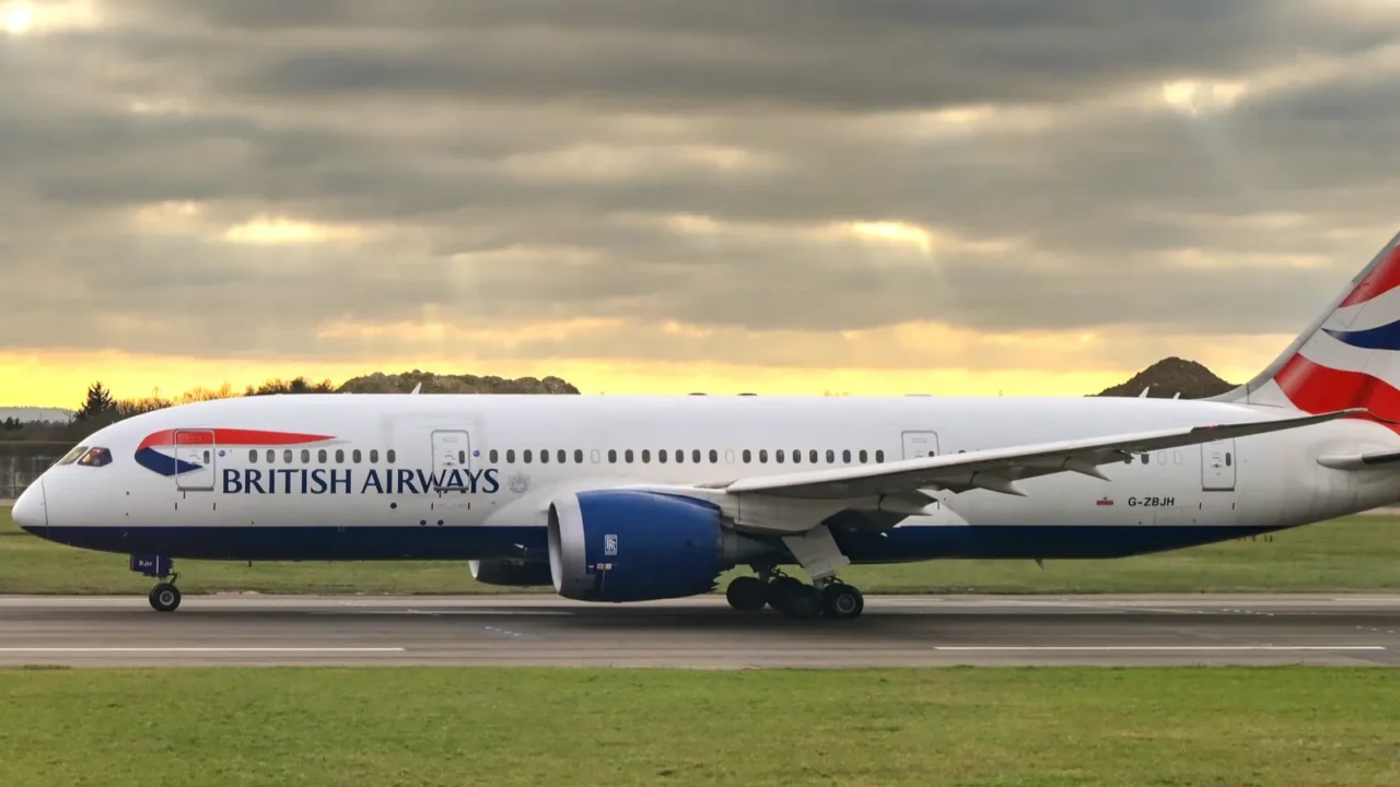 london england uk 11 january 2024 british airways boeing