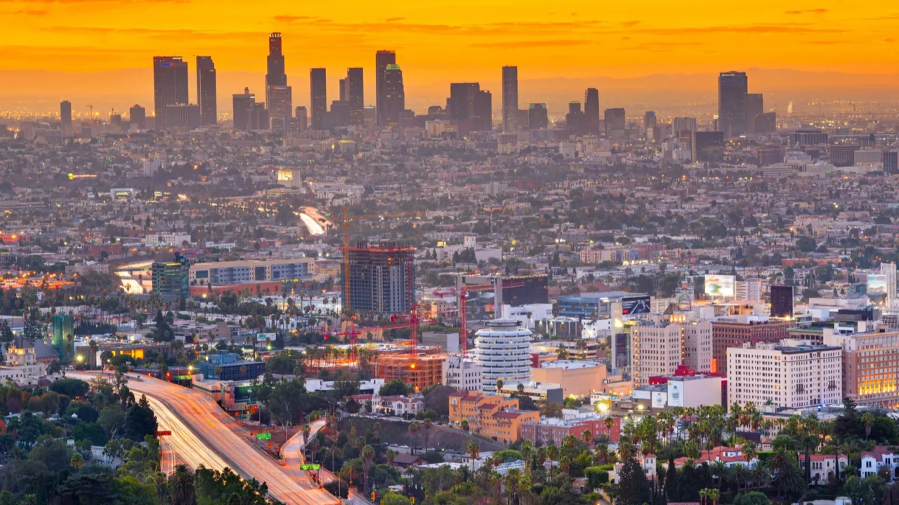 los angeles california usa skyline