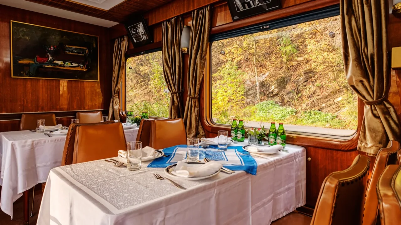 luxury old train carriage