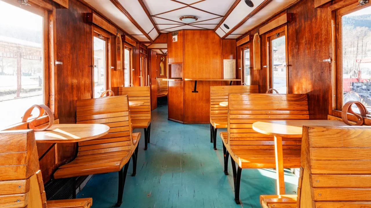 luxury old train carriage