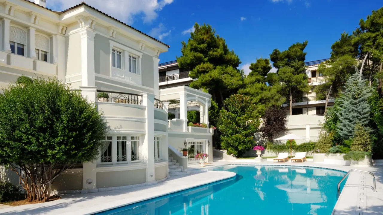 luxury villa with swimming pool