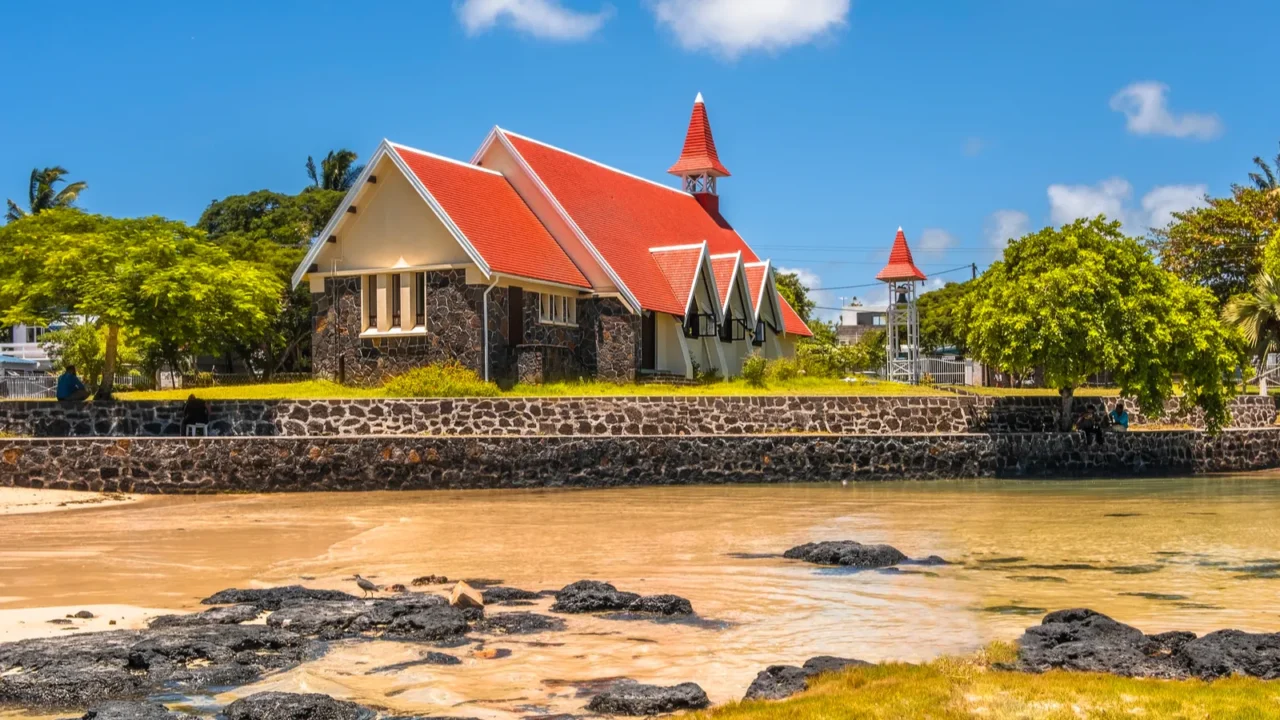 mauritius north part of the island red church