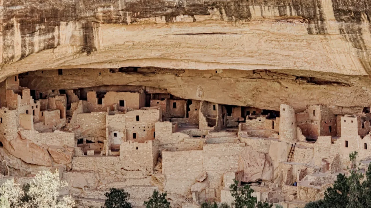 mesa verde colorado is an ancient site with cliff dwellings