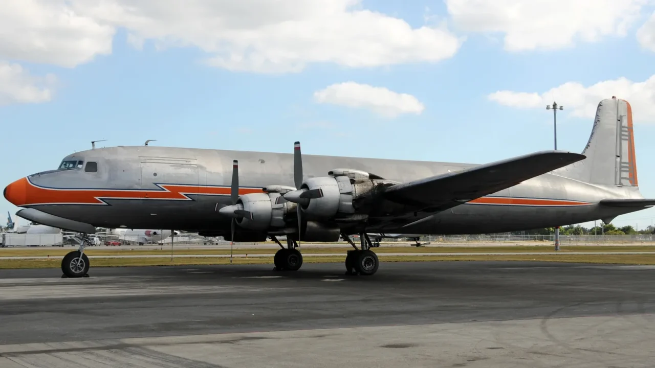 old turboprop airplane