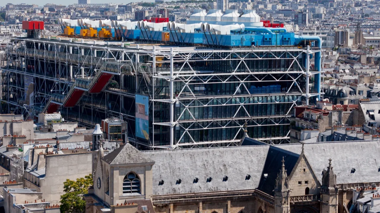 paris france  july 07 2017 church of saintmerri with
