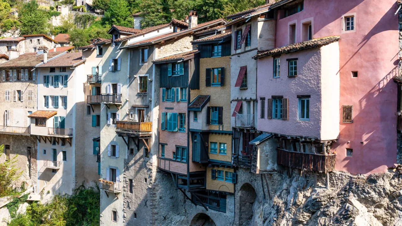 pont en royans in the vercors national park rhonealpes france