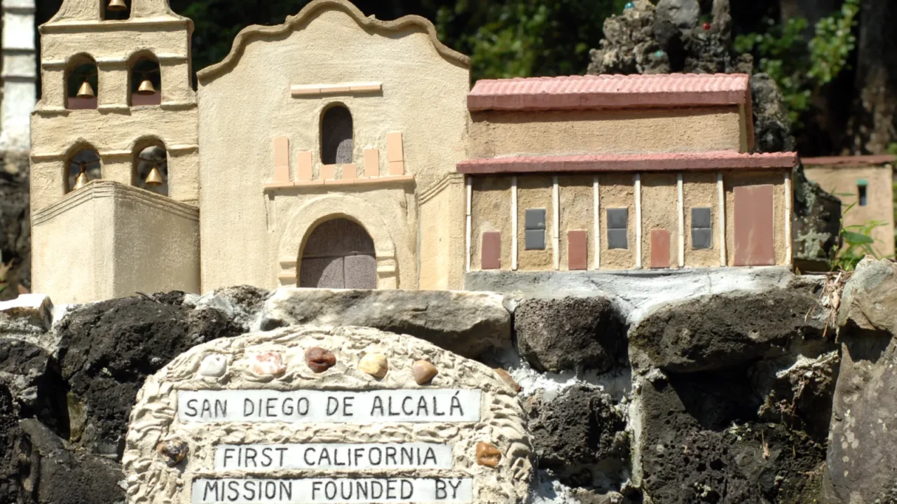 reproduction of san diego de alcala at the ave maria