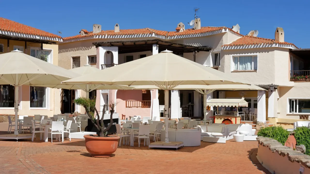 restuarant in porto cervo in sardinia on may 19