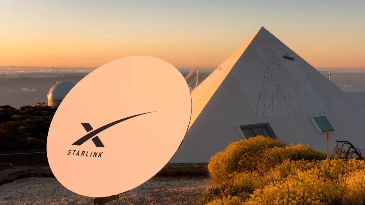 satellite dish internet starlink