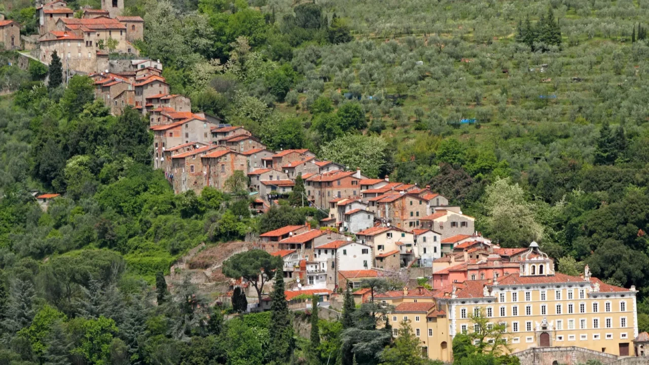 scenic position of collodi village
