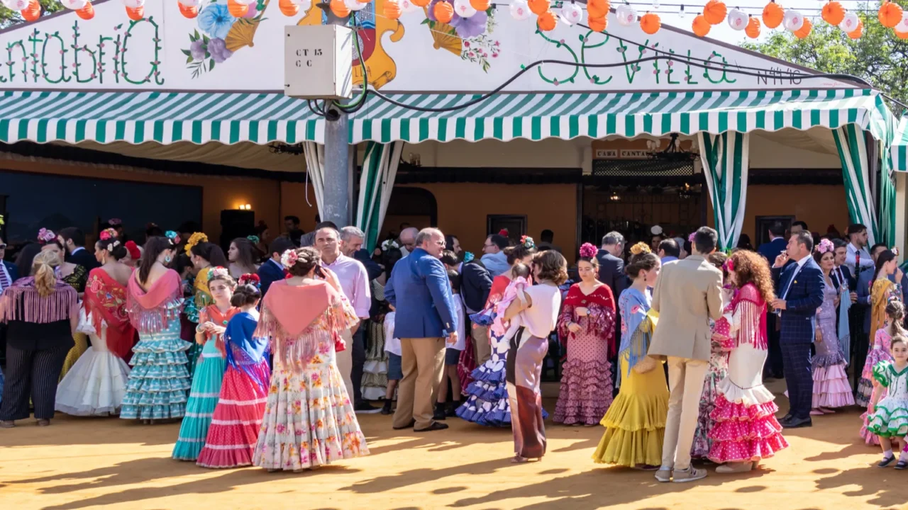 seville spain  may 5 2019 young and beautiful women