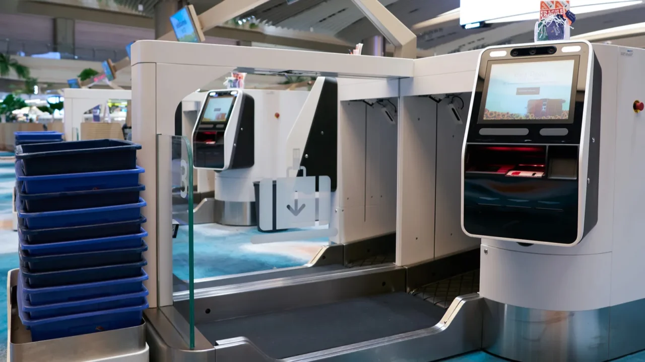 singapore november 06 2023 selfservice bag drop in singapore