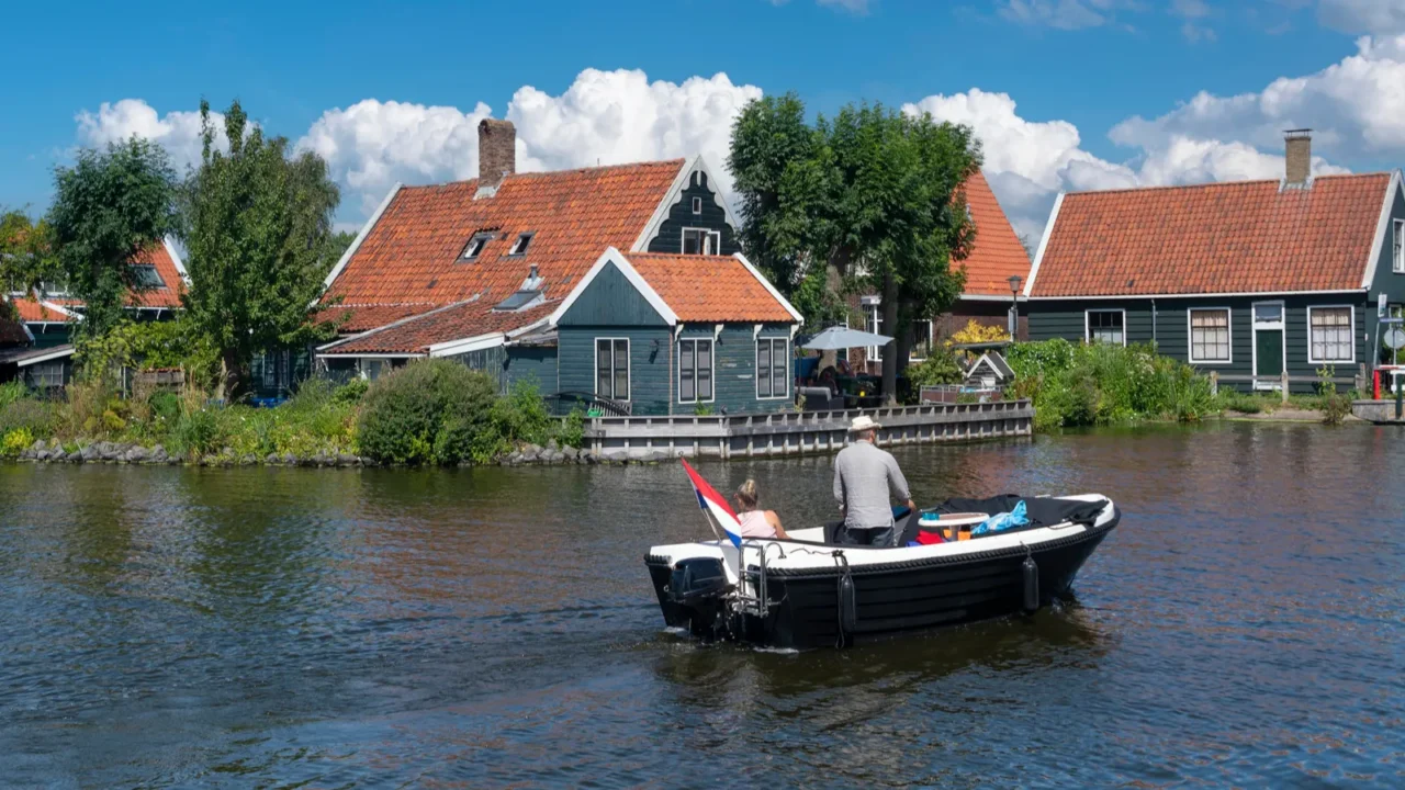 site with the river zaan in zaandam district kalferpolder province
