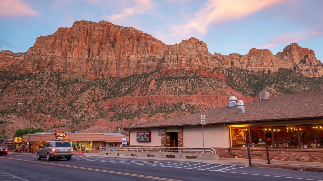 springdale utah usa  july 8 2016 a small local