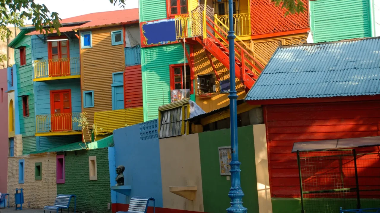 street la boca  caminito buenos aires argentina